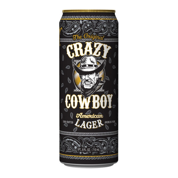 CRAZY COWBOY LAGER 24OZ